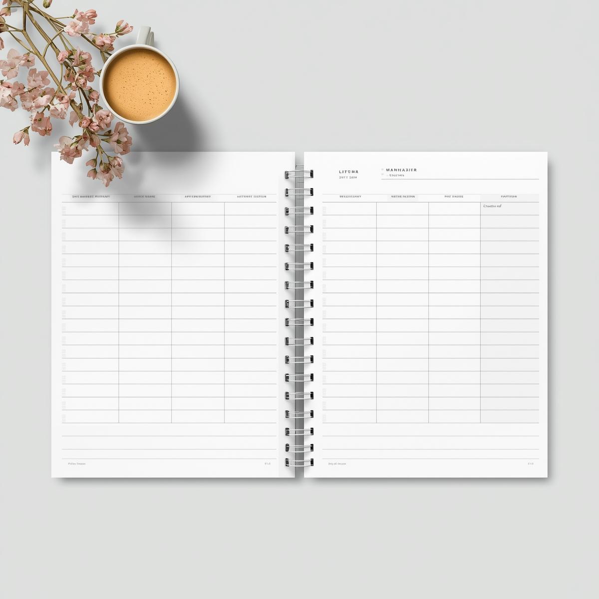 Minimalistisch planner systeem